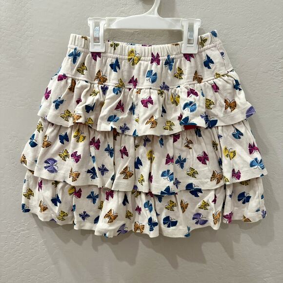 Hanna Andersson Ecru Butterfly Tiered Scooter Skort - Picture 1 of 7